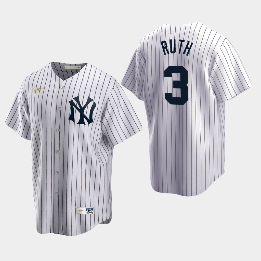 Youth New York Yankees Babe Ruth White Home Nike Cooperstown