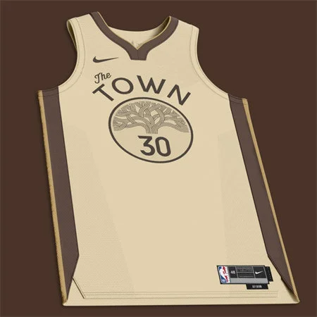 Warriors 2025-26 Tan City Jersey