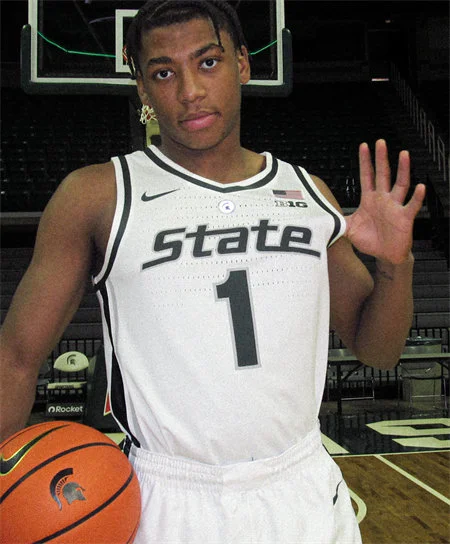 Michigan State Spartans Basketball Throwback Jersey