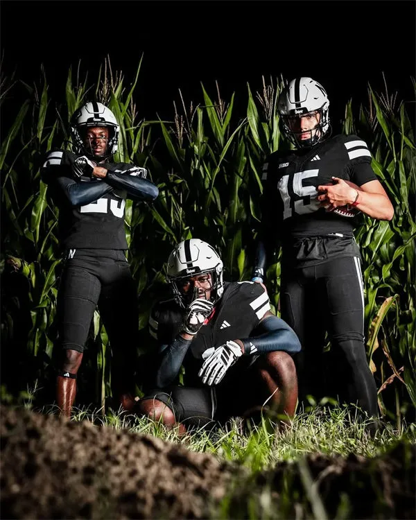 nebraska football 2025 all black jersey
