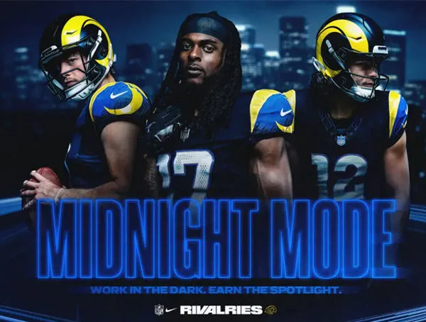 Rams Midnight Mode 2025 Rivalries Jersey