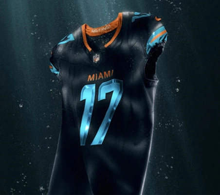 Dolphins Dark Waters Rivalries Jersey 
