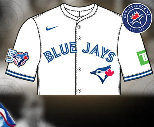 Toronto Blue Jays 50TH anniversary Patch Jersey