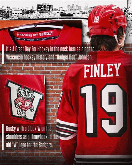 Wisconsin Hockey 2026 Frozen Confines Series Jersey 