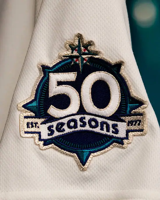 Seattle Mariners 50 Seasons Patch