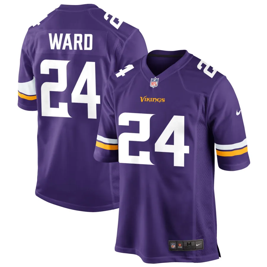Men's Minnesota Vikings #24 Jay Ward Nike Purple Vapor Untouchable Limited Palyer Jersey