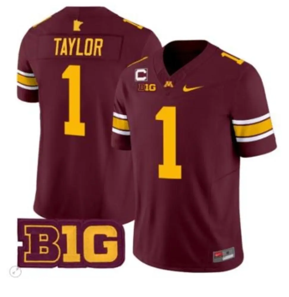 Minnesota Golden Gophers #1 Darius Taylor II Nike 2025 Maroon Nike F.U.S.E. Liminted Football Game Jersey