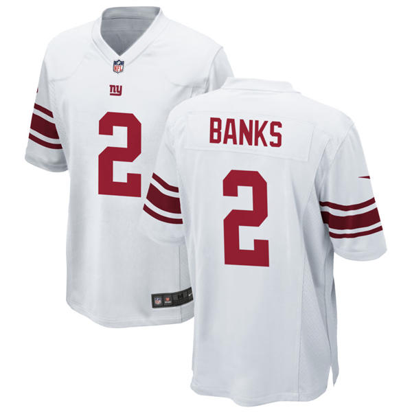 Womens New York Giants #2 Deonte Banks Nike White Limited Jersey