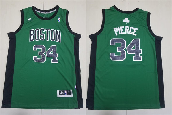 Boston Celtics #34 Paul Pierce Swingman Green With Black Jersey
