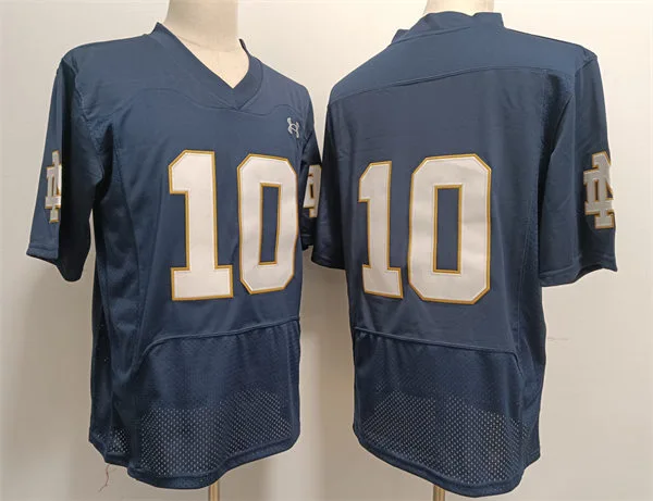 Mens Notre Dame Fighting Irish #10 Tyler Buchner 2025 Navy College Football Game Jersey
