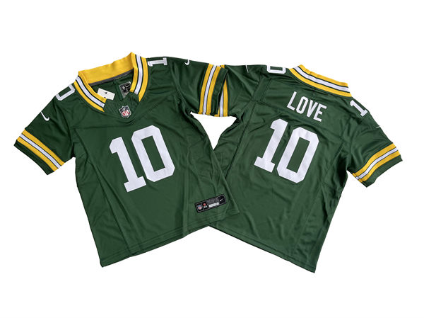 Youth Green Bay Packers #10 Jordan Love Nike Green Vapor Limited Player Jersey