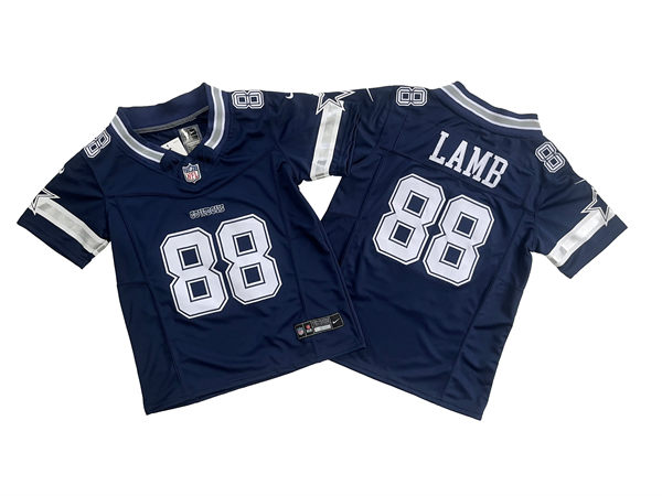 Womens Dallas Cowboys #88 CeeDee Lamb Nike Navy Team Color Limited Jersey