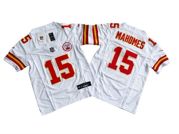 Womens Kansas City Chiefs #15 Patrick Mahomes Nike White F.U.S.E. Limited Jersey