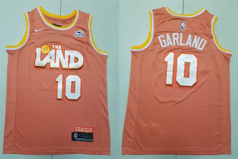 Mens Cleveland Cavaliers #10 Darius Garland Nike Orange 2025-26 City Edition Swingman Jersey