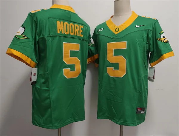 Mens Oregon Ducks #5 Dante Moore F.U.S.E. Limmited 2025 GANG GREEN Retro Football Game Jersey