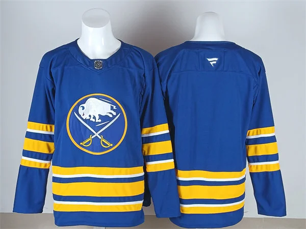 Men's Buffalo Sabres Blank Fanatics Home Premier Royal Team Jersey