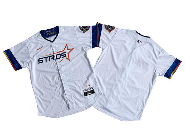 Mens Houston Astros Blank Nike White 2025 City Connect Edition 2.0 Jersey