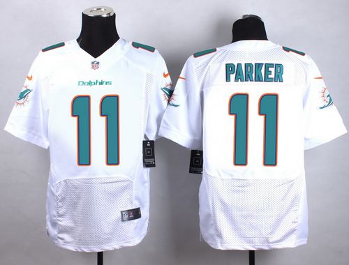 Men's Miami Dolphins #11 DeVante Parker Nike 2013 White Elite Jersey