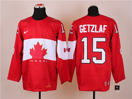 Men's Canada 2014 Olympics Hockey Jersey #15 Ryan Getzlaf Team Red
