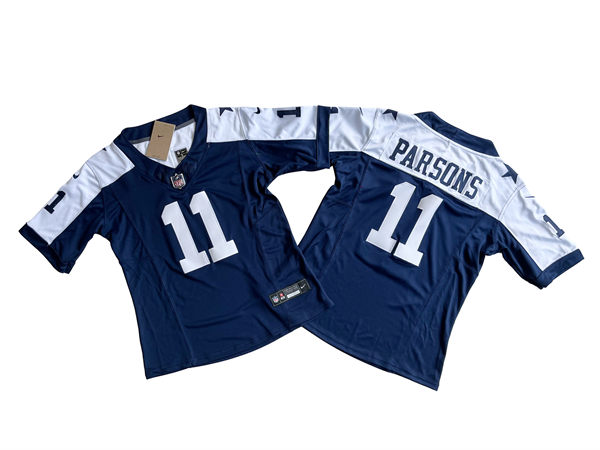 Womens Dallas Cowboys #11 Micah Parsons Nike Navy Team Color Limited Jersey