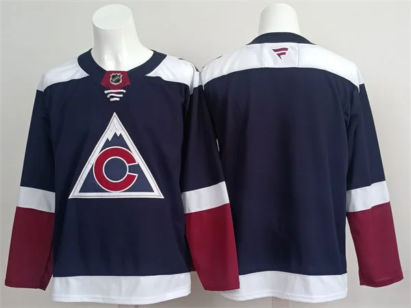 Men's Colorado Avalanche Blank Fanatics Alternate Navy Player Jersey