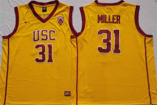 Men's USC Trojans #31 Cheryl Miller Gold Stitched Nike NCAA COLLEGE Throwback Basketball JERSEY