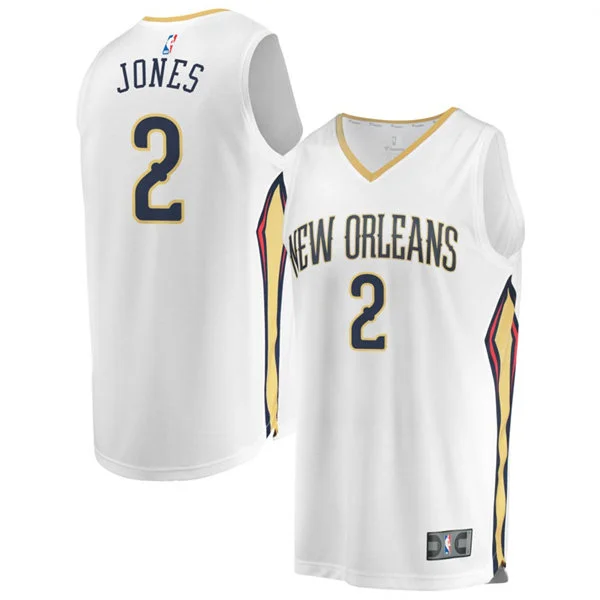 Mens New Orleans Pelicans #2 Herbert Jones White Association Edition Jersey