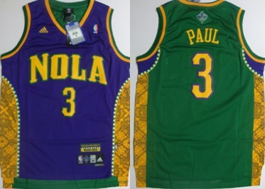 Nola #3 Paul Green With Purple Throwback Jersey