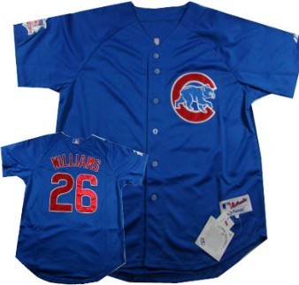 Men's Chicago Cubs #26 Billy Williams Blue Throwback Jersey