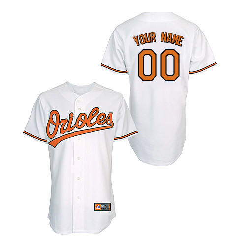 Youth Baltimore Orioles Replica Personalized Home Jersey by Majestic Athletic