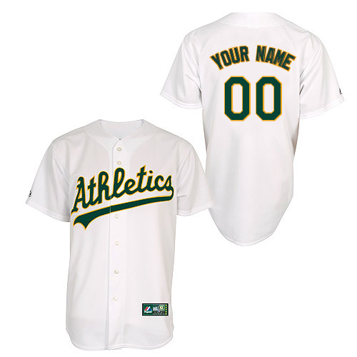 Oakland Athletics Youth Replica Personalized Home Jersey by Majestic Athletic
