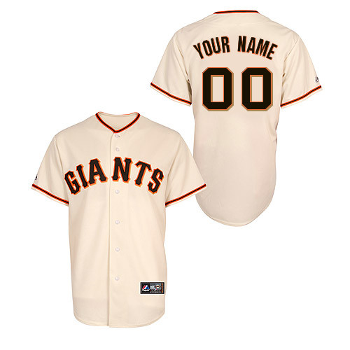 San Francisco Giants Youth Replica Personalized Home Jersey by Majestic Athletic