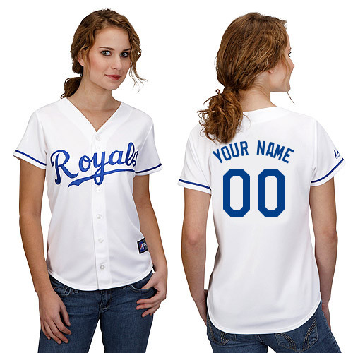 Women's Kansas City Royals Personalized Replica Jersey by Majestic Athletic