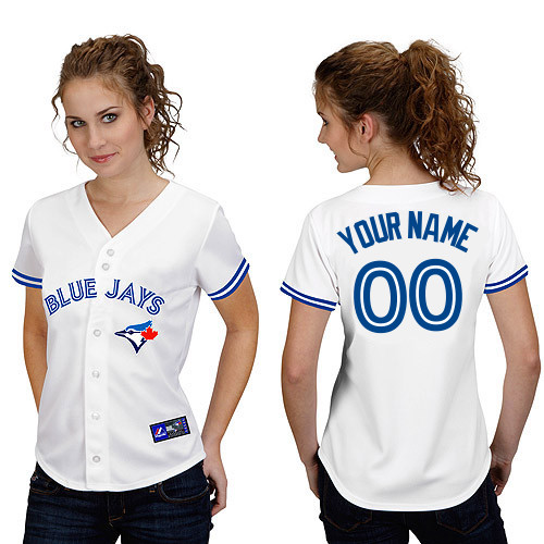 Toronto Blue Jays Women's Personalized Replica Jersey by Majestic Athletic