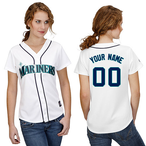 Seattle Mariners Women's Personalized Replica Jersey by Majestic Athletic