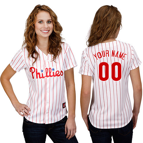 Philadelphia Phillies Women's Personalized Replica Jersey by Majestic Athletic