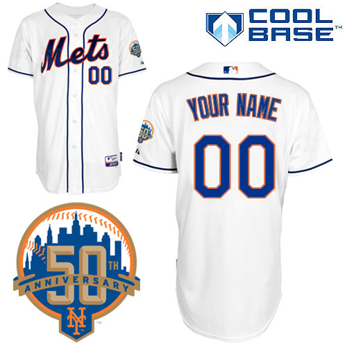 New York Mets Authentic 2012 Personalized Alternate Cool Base Jersey Mets 50th Anniversary Patch
