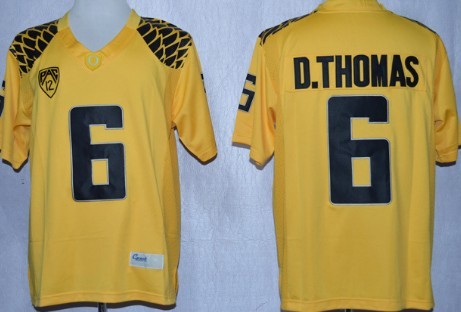Men's Oregon Ducks #6 DeAnthony Thomas 2013 Yellow Limited Jersey