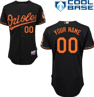 Mens Baltimore Orioles Customized Black Jersey