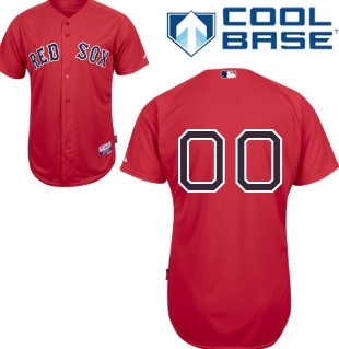 Kids Boston Red Sox Customized Red Jersey