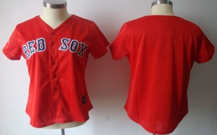 Womens Boston Red Sox Customized Red Jersey