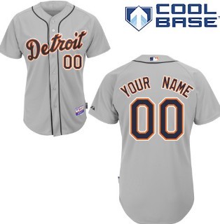 Kids Detroit Tigers Customized Gray Jersey