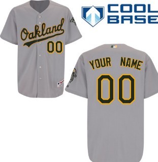 Kids Oakland Athletics Customized Gray Jersey