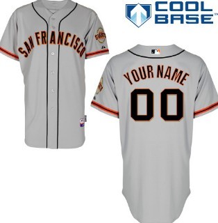 Kids San Francisco Giants Customized Gray Jersey