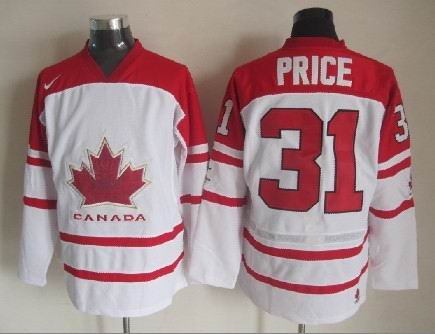Mens NHL Jersey 2010 Olympics Canada #31 Carey Price White