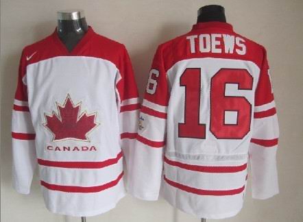 Mens NHL Jersey 2010 Olympics Canada #16 Jonathan Toews White