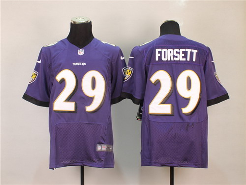 Men's Baltimore Ravens #29 Justin Forsett 2013 Purple ENik lite Jersey