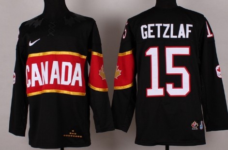 Men's Canada 2014 Olympics Hockey Jersey  #15 Ryan Getzlaf Black 