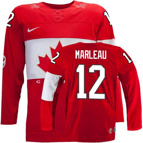 Men's Canada 2014 Olympics Hockey Jersey #12 Patrick Marleau Red