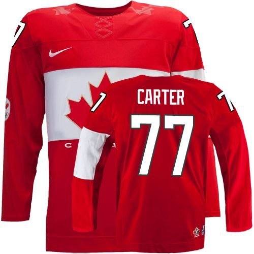 Men's Canada 2014 Olympics Hockey Jersey #77 Jeff Carter Red